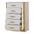 Obsession 5-Drawer Wood Veneer Chest with LED Lighting