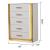 Obsession 5-Drawer Wood Veneer Chest with LED Lighting