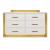 Obsession 6-Drawer Wood Veneer Dresser with LED Lighting