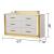 Obsession 6-Drawer Wood Veneer Dresser with LED Lighting