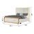 Obsession King Size Bed with Fabric Upholstered Headboard, Storage Drawers & LED Lighting