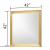 Obsession Square Wood Veneer Mirror with LED Lighting