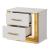 Obsession 2-Drawer Wood Veneer Nightstand with LED Lighting