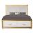 Obsession Bed with Fabric Upholstered Headboard, Storage Drawers & LED Lighting