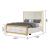 Obsession Queen Size Bed with Fabric Upholstered Headboard, Storage Drawers & LED Lighting