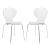 Oyster Plastic Side Chair (Set of 2)