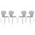 Oyster Plastic Side Chair (Set of 4)