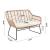 Antibes 2.0 Steel Rattan 4-Piece Patio Conversation Set w/Cushions