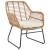 Antibes 2.0 Steel Rattan 4-Piece Patio Conversation Set w/Cushions