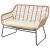 Antibes 2.0 Steel Rattan 4-Piece Patio Conversation Set w/Cushions