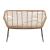 Antibes 2.0 Steel Rattan 4-Piece Patio Conversation Set w/Cushions