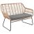 Antibes 2.0 Steel Rattan 4-Piece Patio Conversation Set w/Cushions