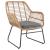 Antibes 2.0 Steel Rattan 4-Piece Patio Conversation Set w/Cushions