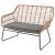 Antibes 2.0 Steel Rattan 4-Piece Patio Conversation Set w/Cushions
