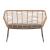 Antibes 2.0 Steel Rattan 4-Piece Patio Conversation Set w/Cushions