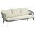 Riviera Rope Wicker 4-Piece 5 Seater Patio Conversation Set w/Cushions