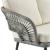 Riviera Rope Wicker 4-Piece 4 Seater Patio Conversation Set w/Cushions