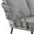 Riviera Rope Wicker 4-Piece 4 Seater Patio Conversation Set w/Cushions
