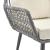 Portofino Rope Wicker 4-Piece Patio Conversation Set w/Cushions