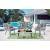 Portofino Rope Wicker 4-Piece Patio Conversation Set w/Cushions