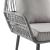 Portofino Rope Wicker 4-Piece Patio Conversation Set w/Cushions