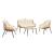 Pine 4-Piece Patio Conversation Set