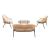 Pine 4-Piece Patio Conversation Set