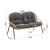 Pine 4-Piece Patio Conversation Set