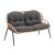 Pine 4-Piece Patio Conversation Set