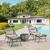Ashland 3-Piece Patio Conversation Set w/Foot Ottomans