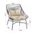 Ashland 3-Piece Patio Conversation Set w/Foot Ottomans