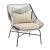 Ashland 3-Piece Patio Conversation Set w/Foot Ottomans