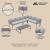 Sunnyside Corner Patio Conversation Set w/Table