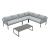 Sunnyside Corner Patio Conversation Set w/Table