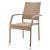 Genoa 7-Piece Steel Rectangle Glass Top Outdoor Dining Table w/6 Armchairs