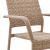 Genoa 7-Piece Steel Rectangle Glass Top Outdoor Dining Table w/6 Armchairs
