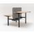 Ogi Drive Twin-Motor Sit-Stand Office 2-Desk Bench w/Common Cable Tray, W78.7
