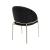 Onyx Velvet Dining Chair w/Gold Legs