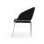 Onyx Velvet Dining Chair w/Stainless Steel Legs