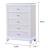 Opium 5-Drawer Wood Veneer Chest with LED Lighting