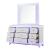 Opium 9-Drawer Wood Veneer Dresser with LED Lighting