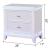 Opium 2-Drawer Wood Veneer Nightstand with LED Lighting