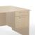 Optima Lockable Fixed Pedestal w/2 Foil Wrapped Drawers