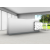 ORGANIC 1-Person Straight Reception Desk w/Right Side RGB Light Panel