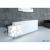 ORGANIC 1-Person Straight Reception Desk w/Left Side RGB Light Panel