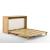 Orion Wood Murphy Cabinet Bed w/Mattress