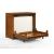 Orion Wood Murphy Cabinet Bed w/Mattress, Twin Size