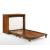 Orion Wood Murphy Cabinet Bed w/Mattress, Twin Size