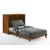 Orion Wood Murphy Cabinet Bed w/Mattress, Twin Size