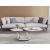 Orleans Ceramic Top Coffee Table with Brass Legs